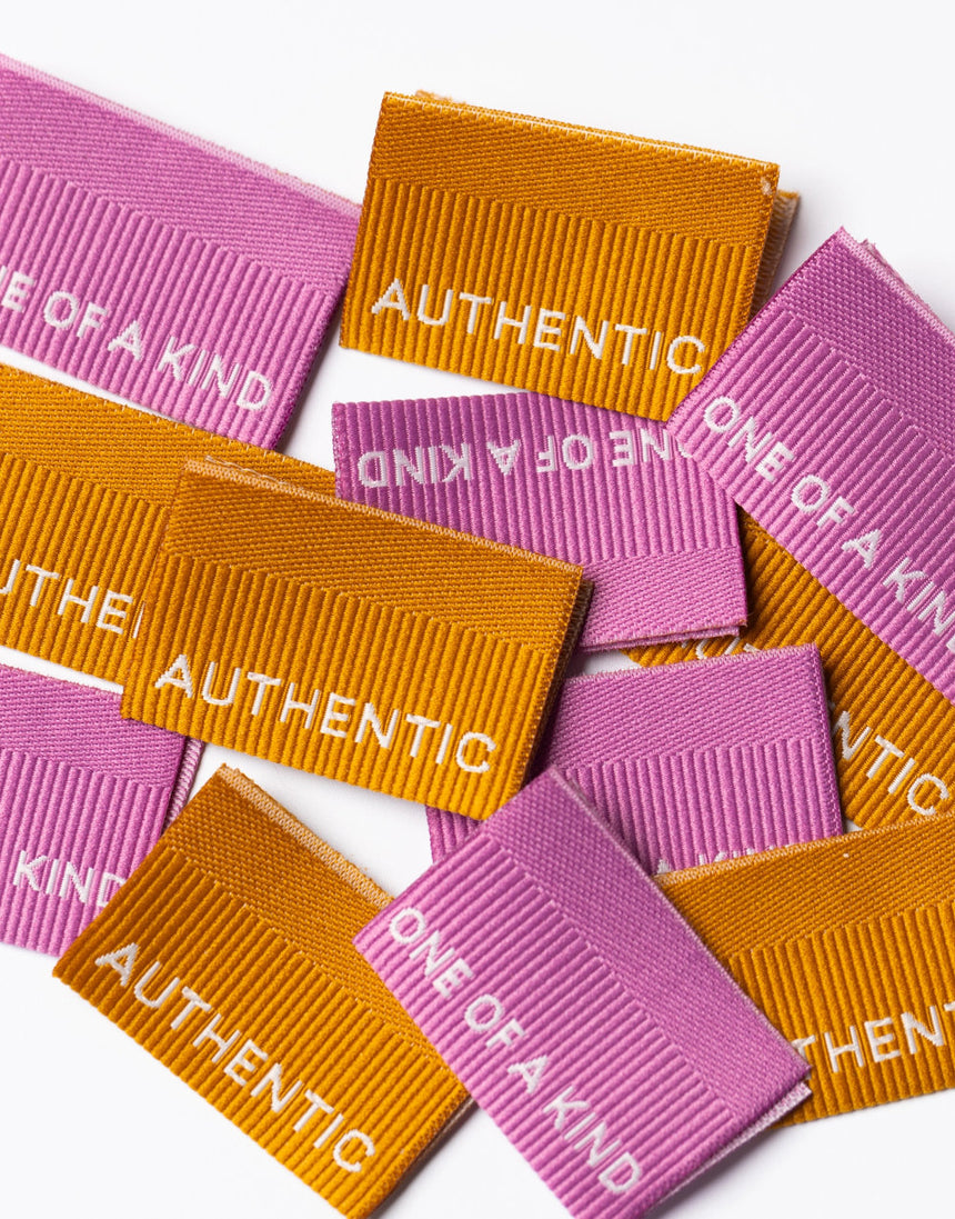 Authentic / One of A Kind Sewing Labels - Pack of 6