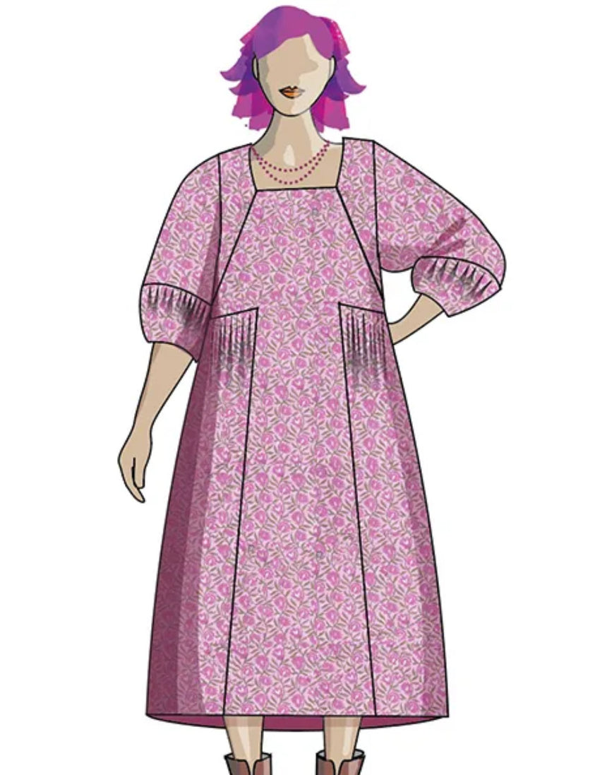 Mahal Dress Paper Sewing Pattern, Sew Different