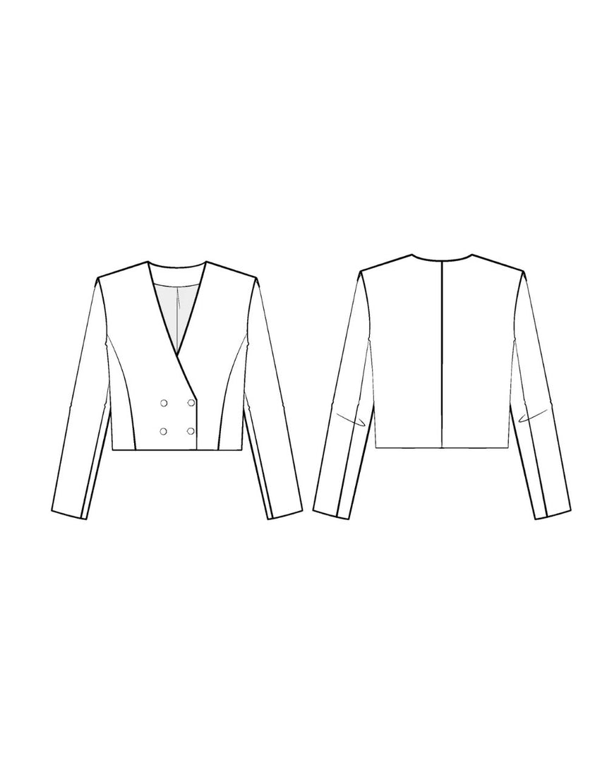 Damas Spencer Jacket Sewing Pattern, Maison Fauve