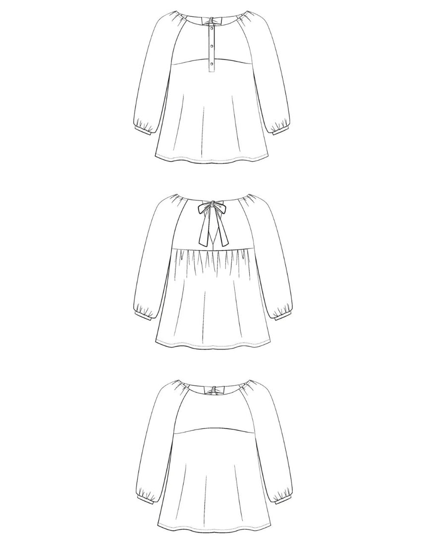 Hespéride Blouse Sewing Pattern, Maison Fauve