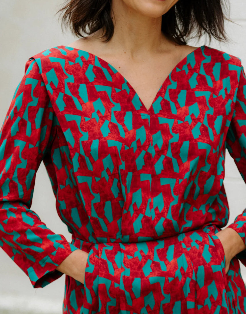 Notte Dress Paper Sewing Pattern, Maison Fauve