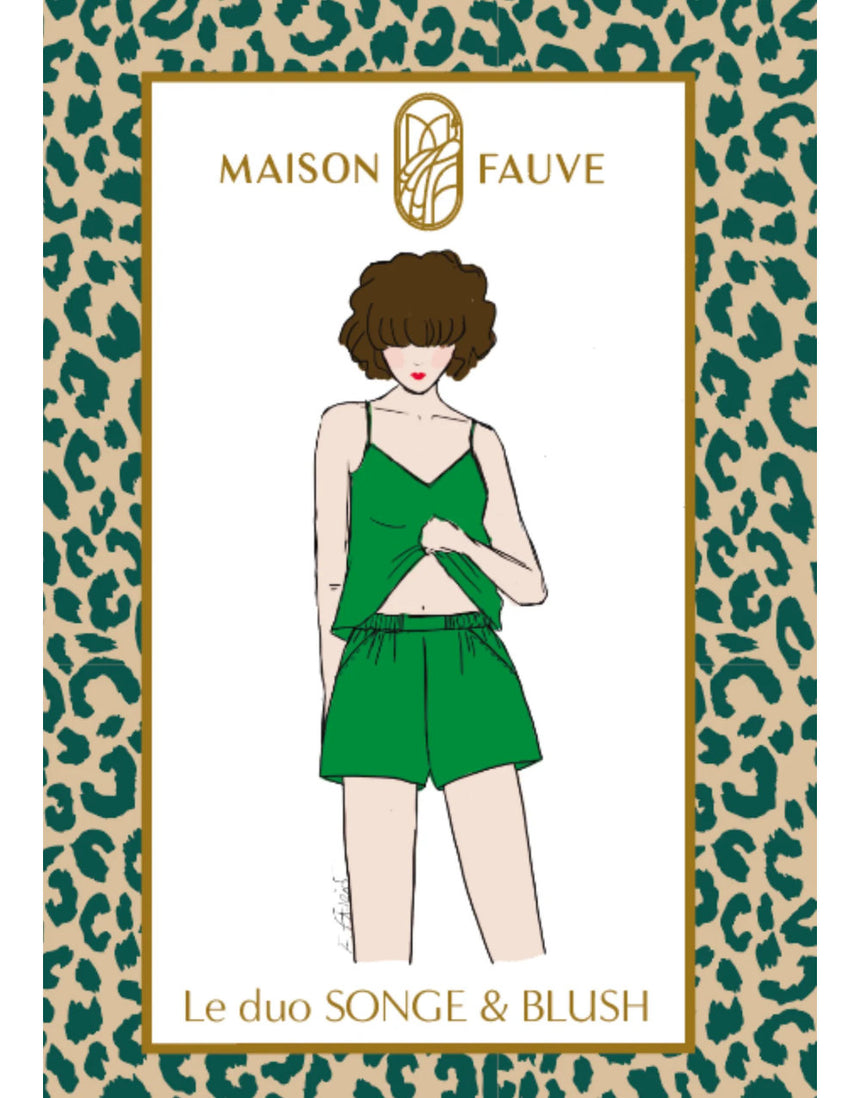 Blush Songe Pyjamas Paper Sewing Pattern, Maison Fauve