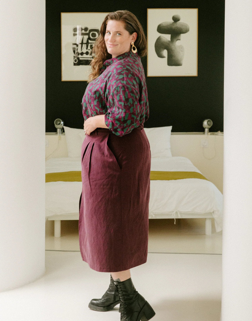 Silvana Skirt Paper Sewing Pattern, Maison Fauve