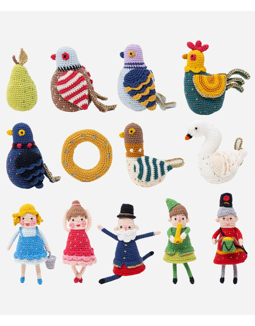The Twelve Days of Christmas Amigurumi Crochet Decorations Kit, Make Me Roar