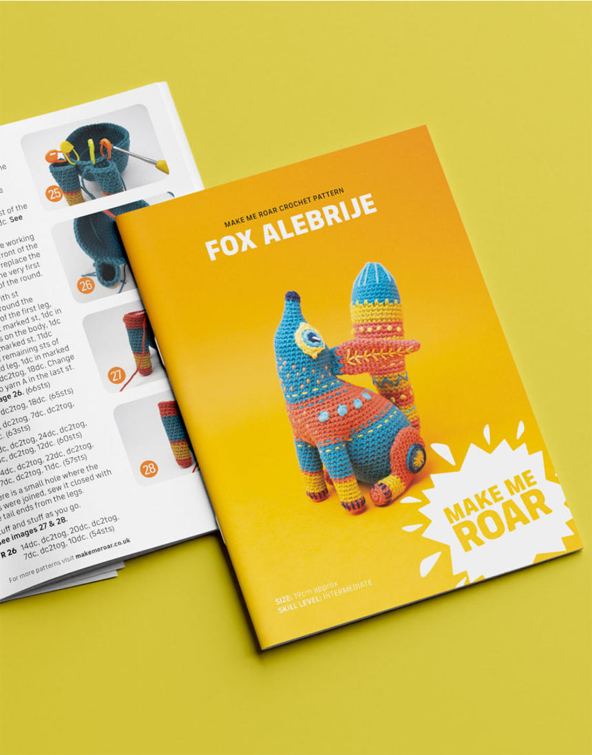 Fox Amigurumi Crochet Kit, Make Me Roar