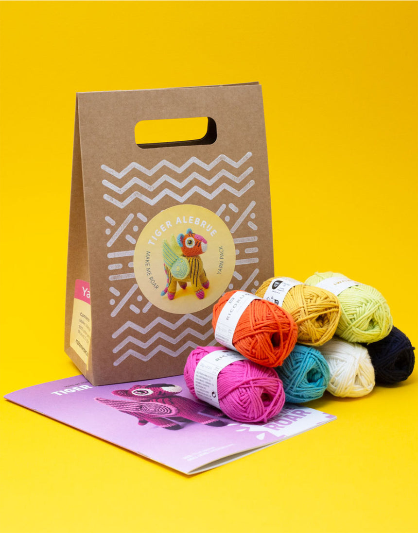 Tiger Amigurumi Crochet Kit, Make Me Roar