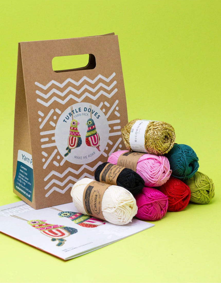 Turtle Doves Christmas Amigurumi Crochet Kit, Make Me Roar