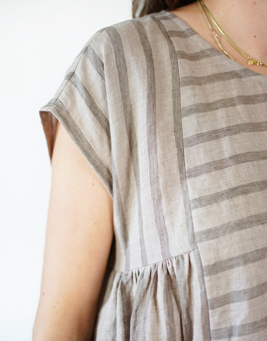 Collage Gather Dress PDF Immediate Download Sewing Pattern, Matchy Matchy Sewing Club