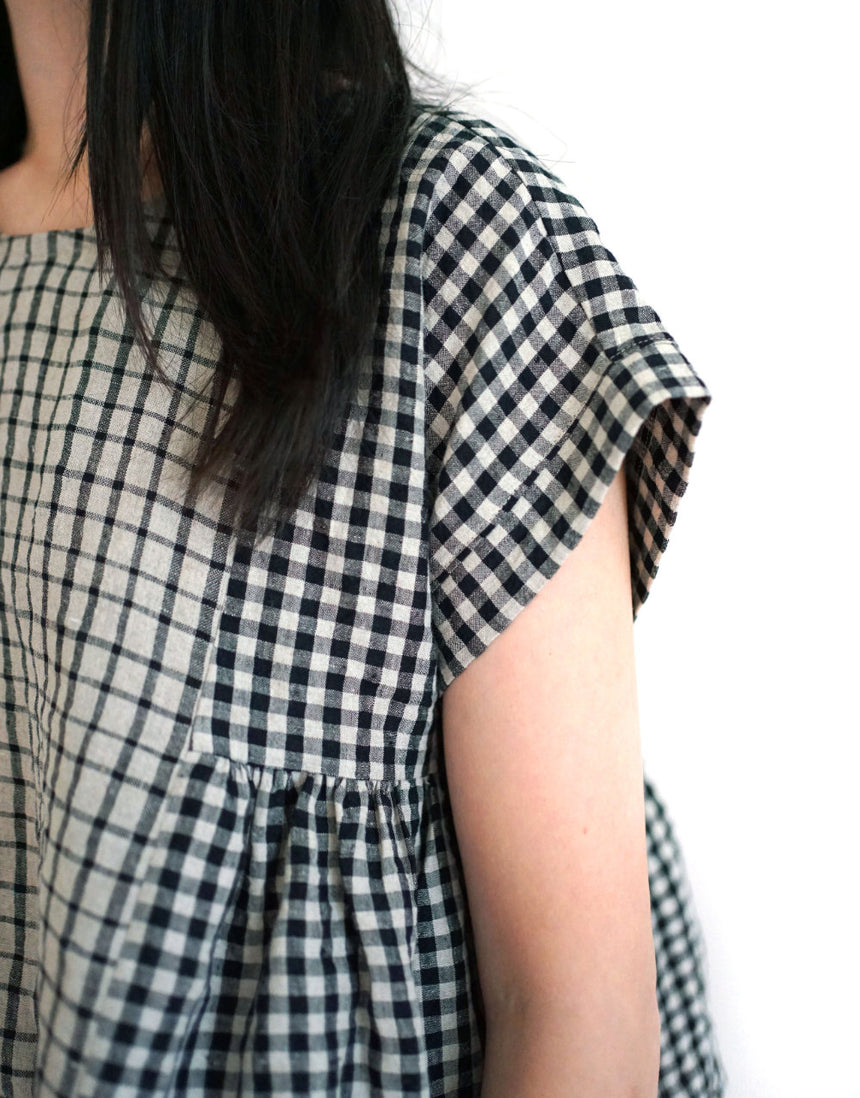 Collage Gather Top PDF Immediate Download Sewing Pattern, Matchy Matchy Sewing Club