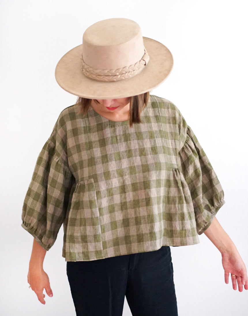 Collage Gather Top PDF Immediate Download Sewing Pattern, Matchy Matchy Sewing Club