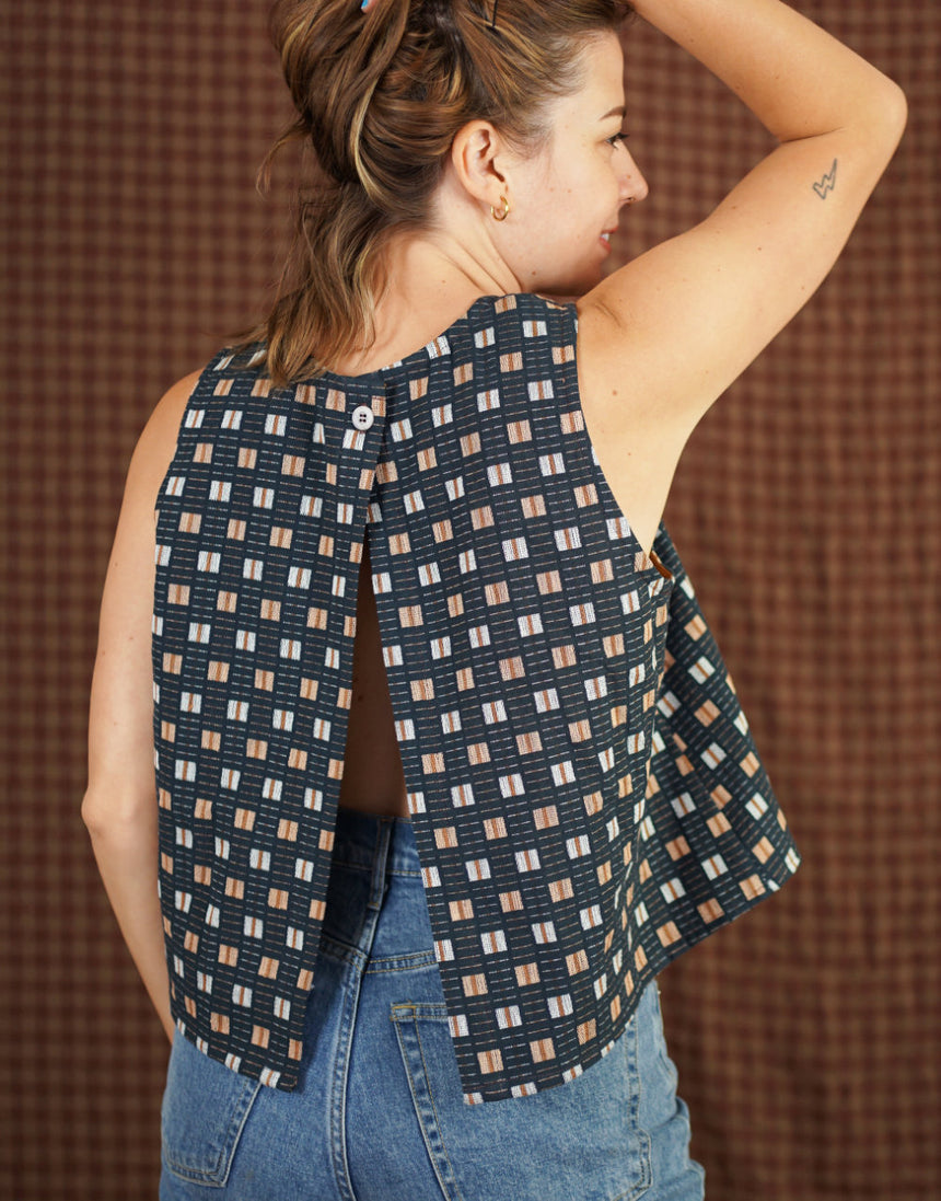 Open Back Smock Top PDF Immediate Download Sewing Pattern, Matchy Matchy Sewing Club