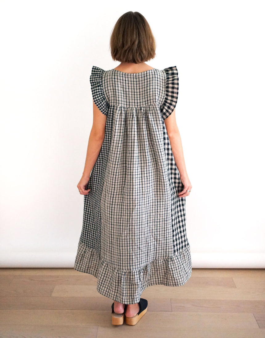 Champagne Field Dress PDF Immediate Download Sewing Pattern, Matchy Matchy Sewing Club