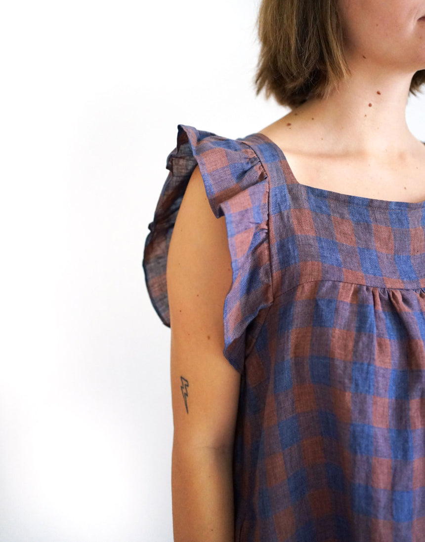 Champagne Field Dress PDF Immediate Download Sewing Pattern, Matchy Matchy Sewing Club