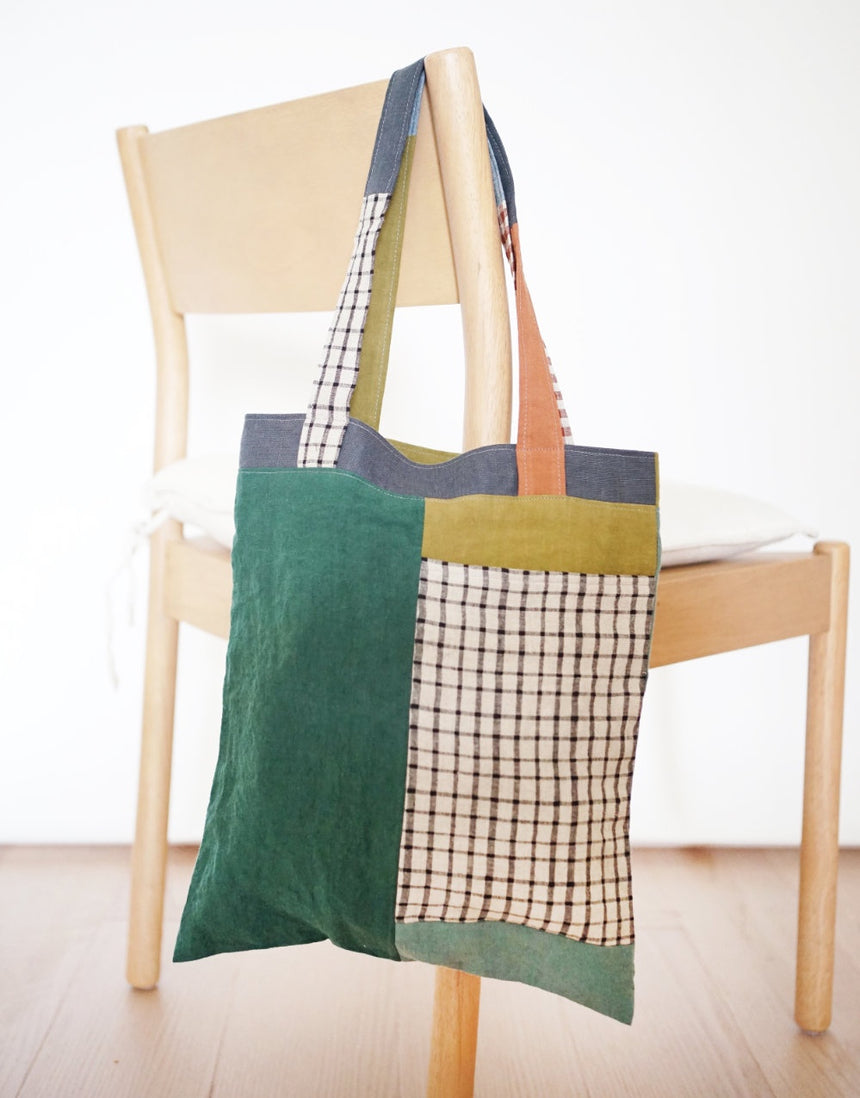 Stash Pocket Tote PDF Immediate Download Sewing Pattern, Matchy Matchy Sewing Club