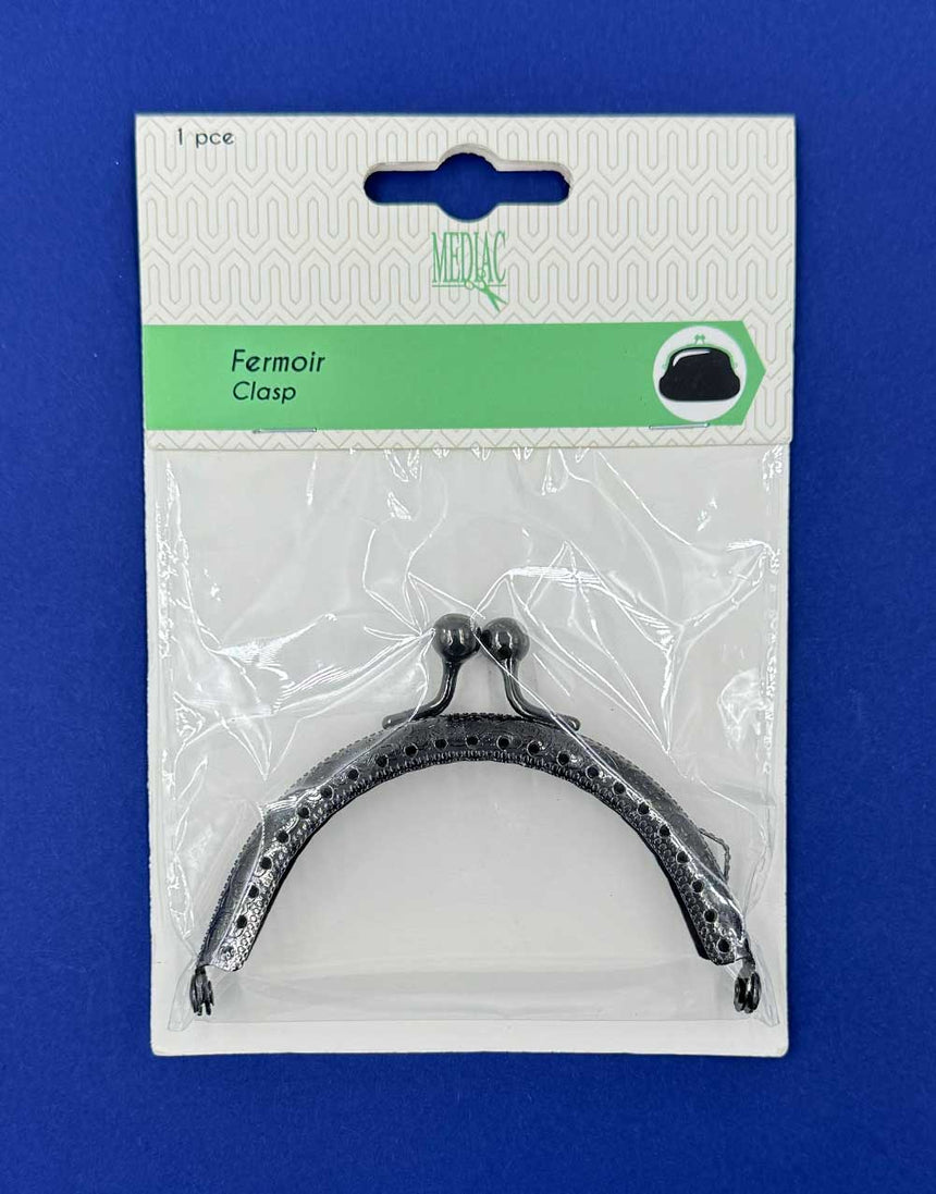 Small Clasp Bag Fastening, 206 x 160mm Gun Metal