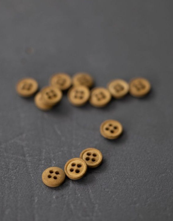 Cotton Button from Merchant & Mills, 11mm Mid Mustard