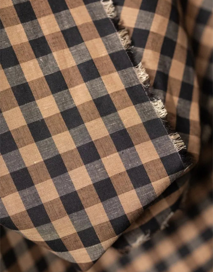 Irish Coffee Cotton Linen Blend Fabric