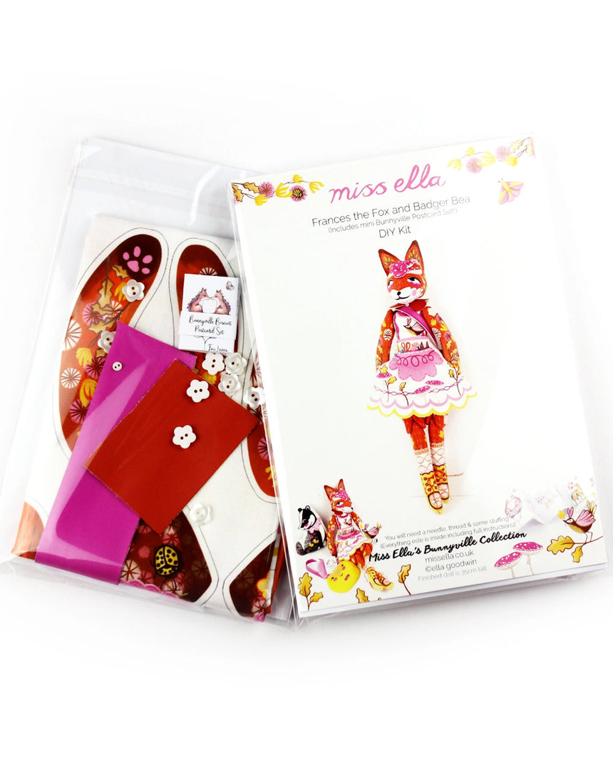 Frances the Fox and Bea Dolly Sewing Kit, Miss Ella