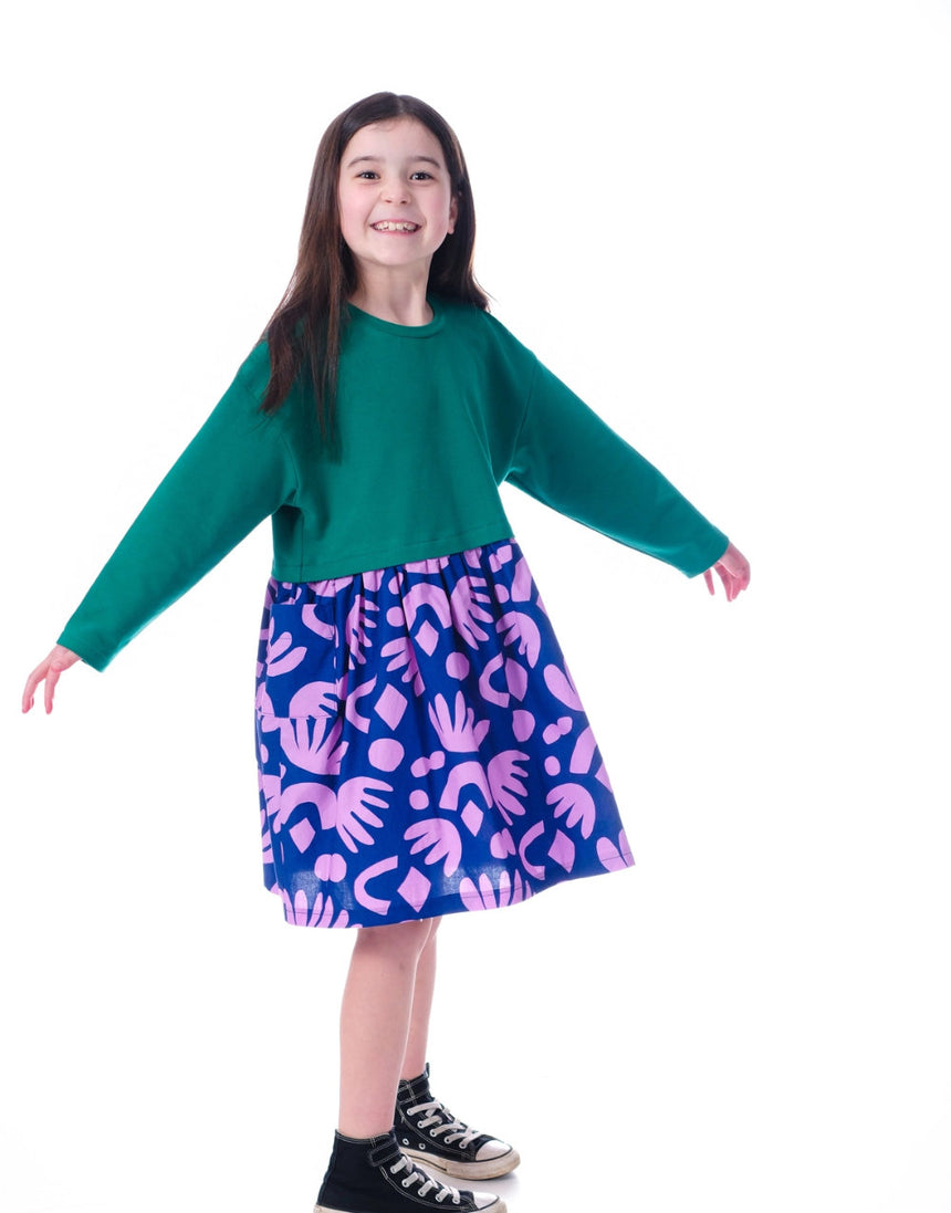 Mizzle Dress Children's Sewing Pattern, Little Rosy Cheeks