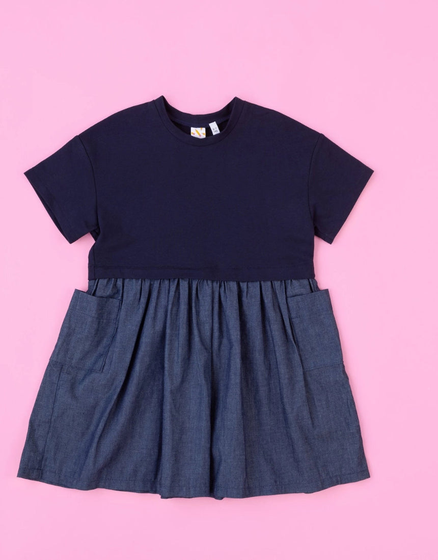 Mizzle Dress Children's Sewing Pattern, Little Rosy Cheeks