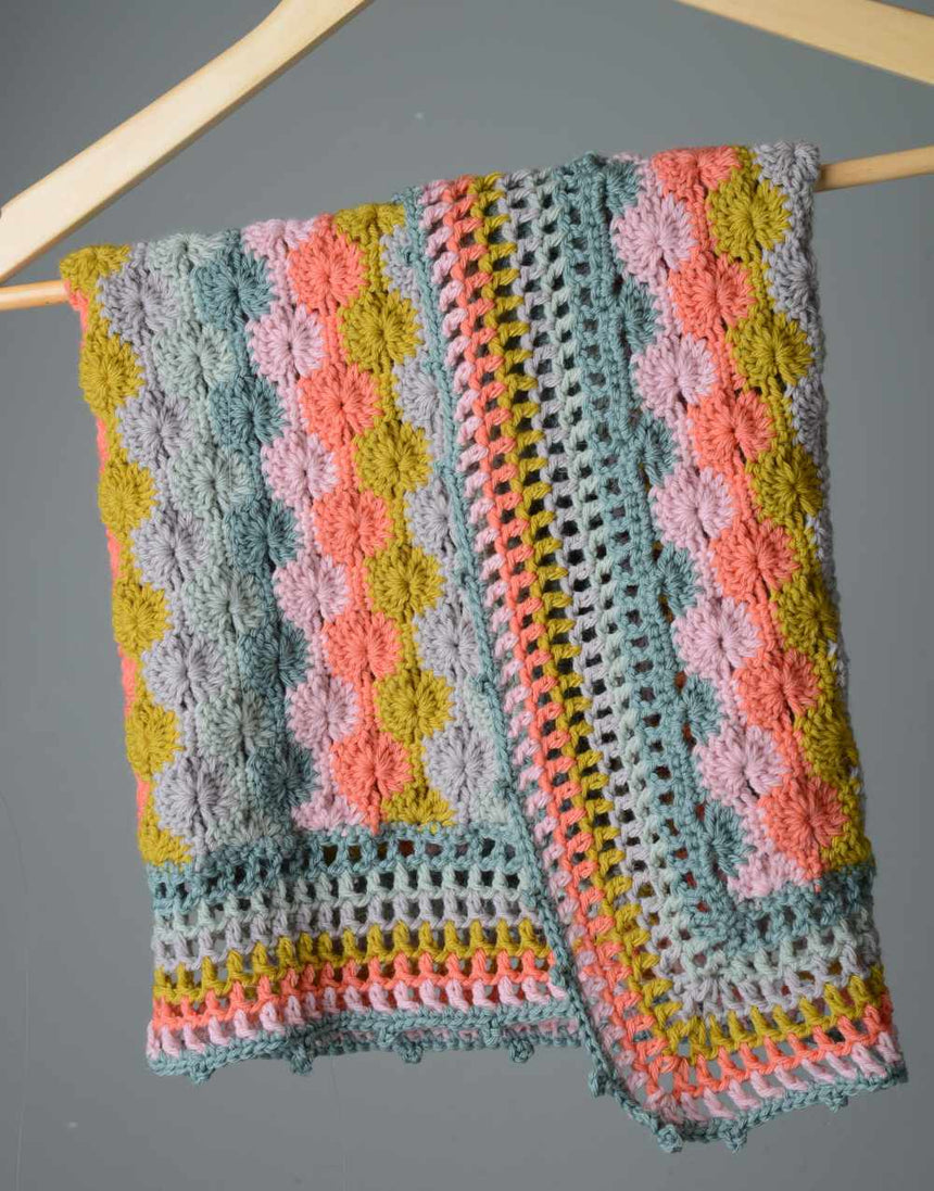 Setting Sun Baby Blanket Crochet Kit, Mrs Moon