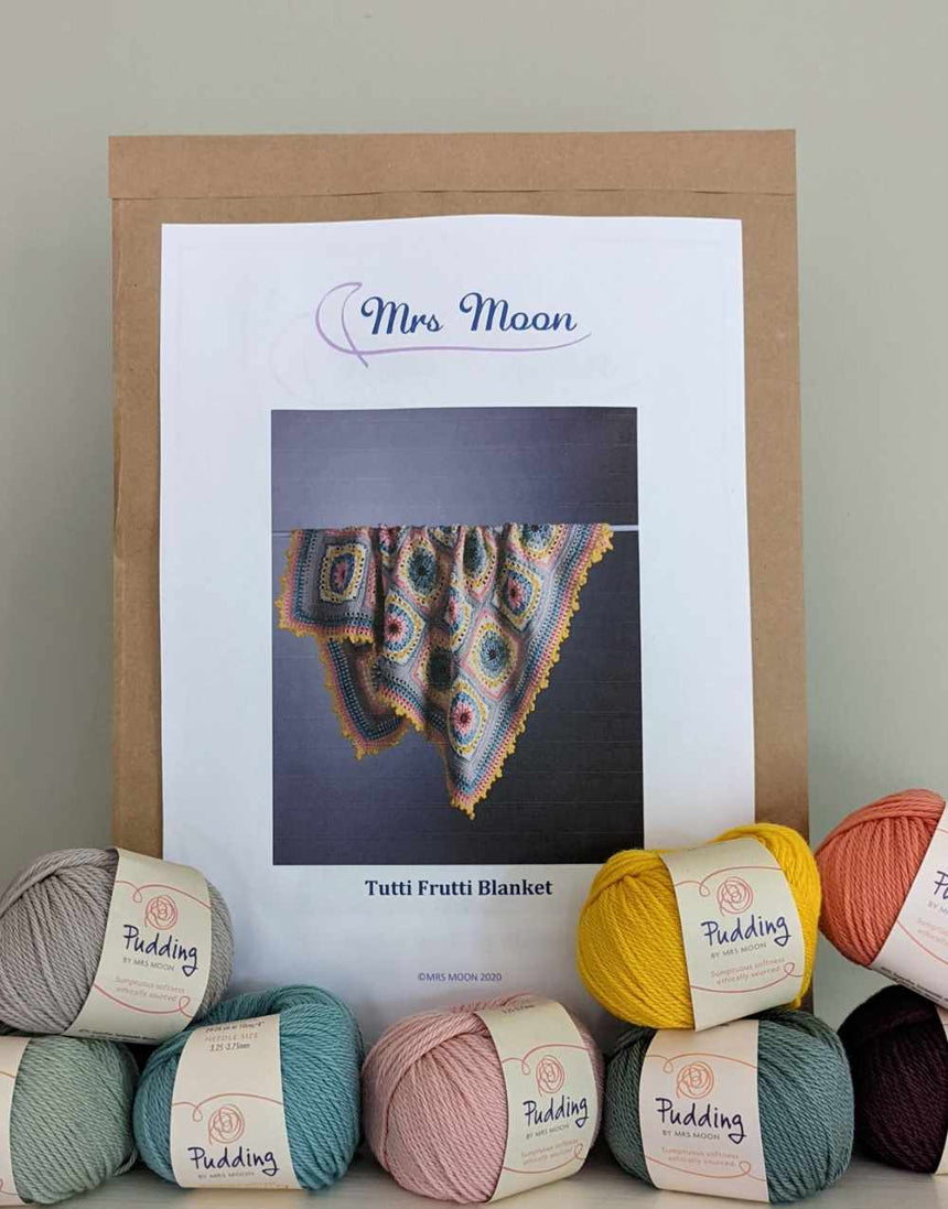Tutti Frutti Blanket Crochet Kit, Mrs Moon