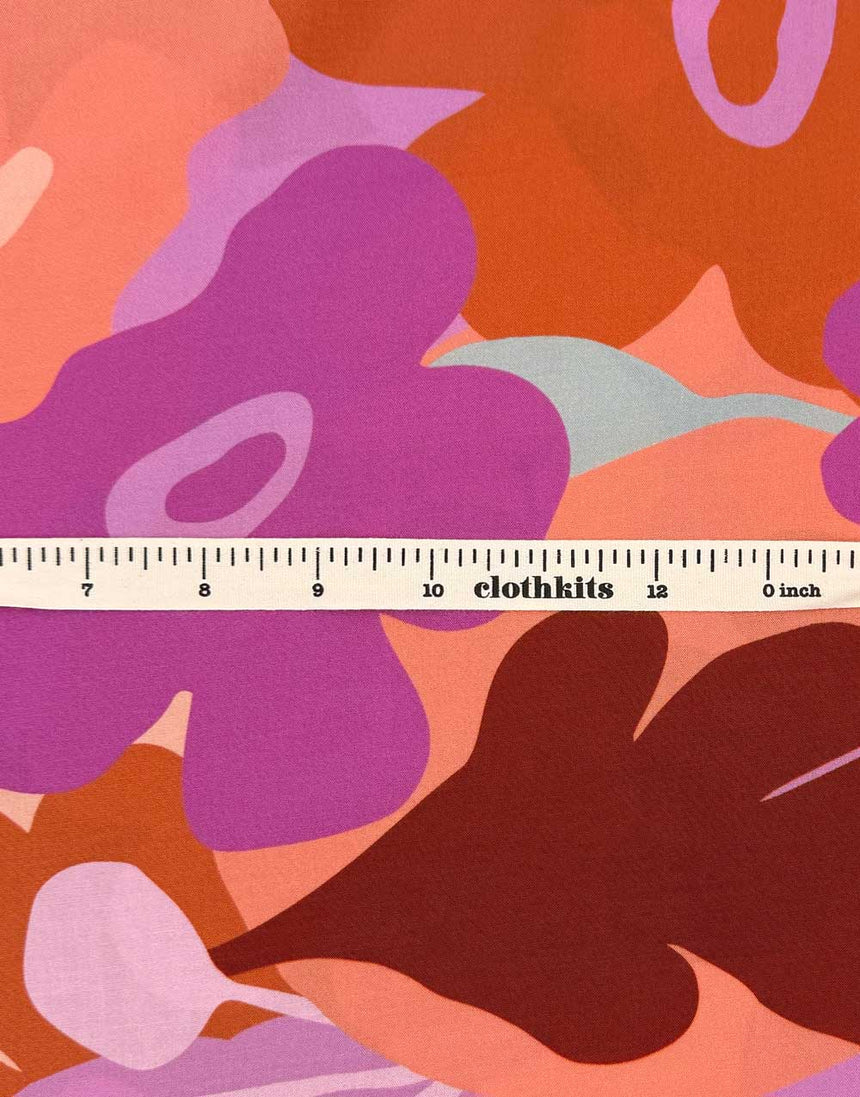 Dusky Pink Trail Run Lenzing Ecovero Viscose Fabric, Nerida Hansen