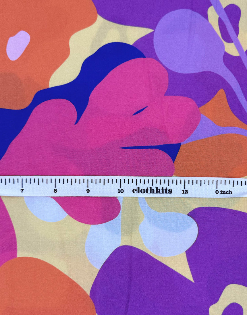 Purple Trail Run Lenzing Ecovero Viscose Fabric, Nerida Hansen