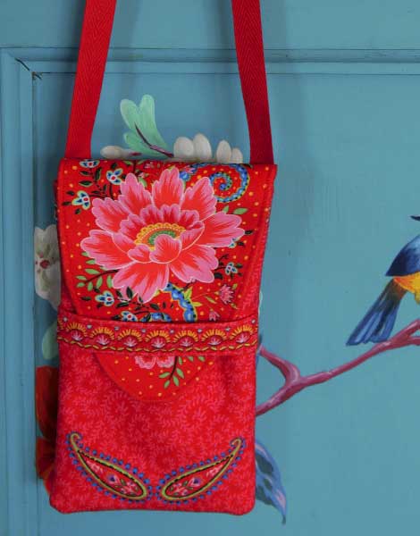 Kahna Telephone Velvet Pouch Sewing Kit, Odile Bailloeul