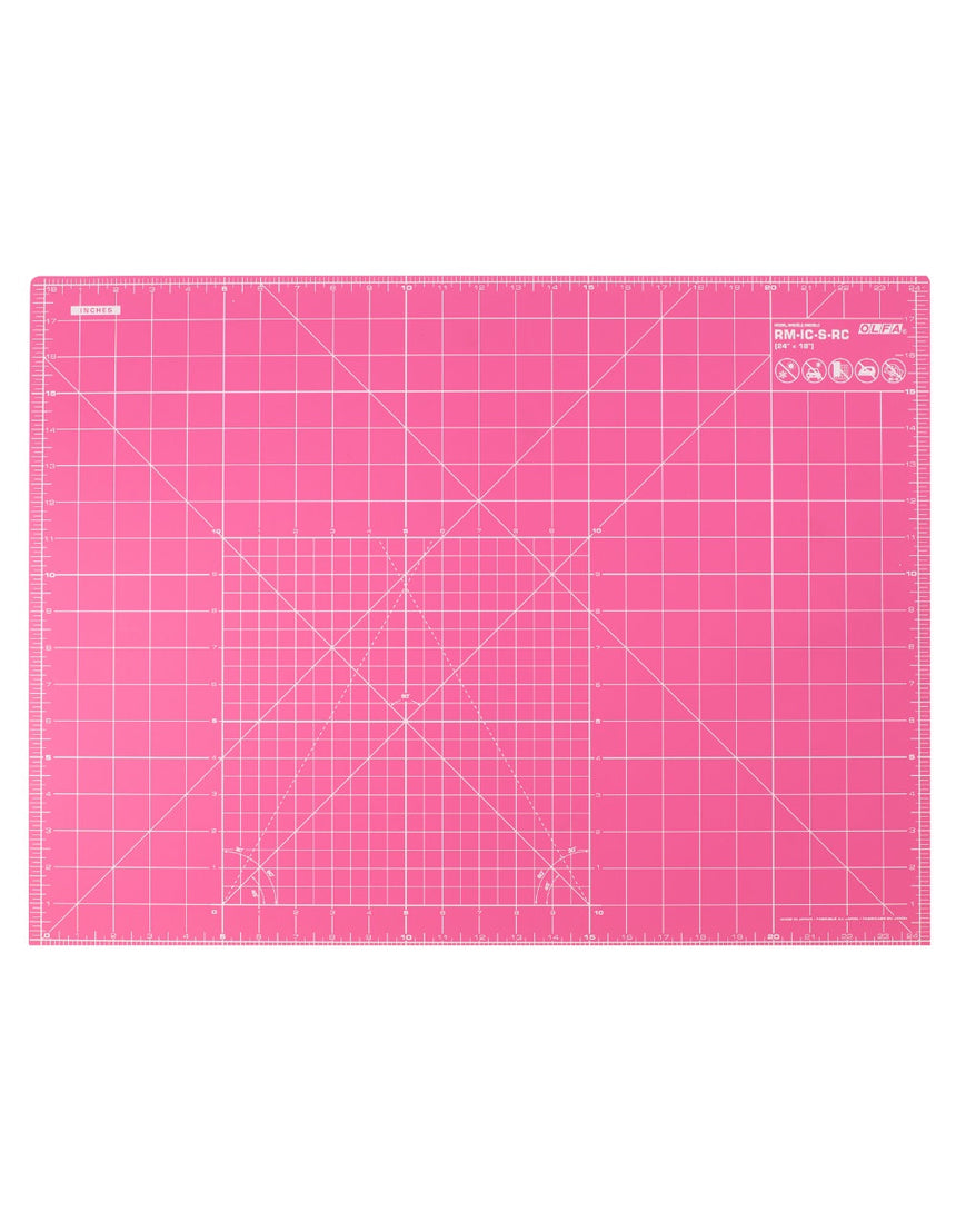 Olfa Cutting Mat Pink, 24 x 18" or 60 x 45cm