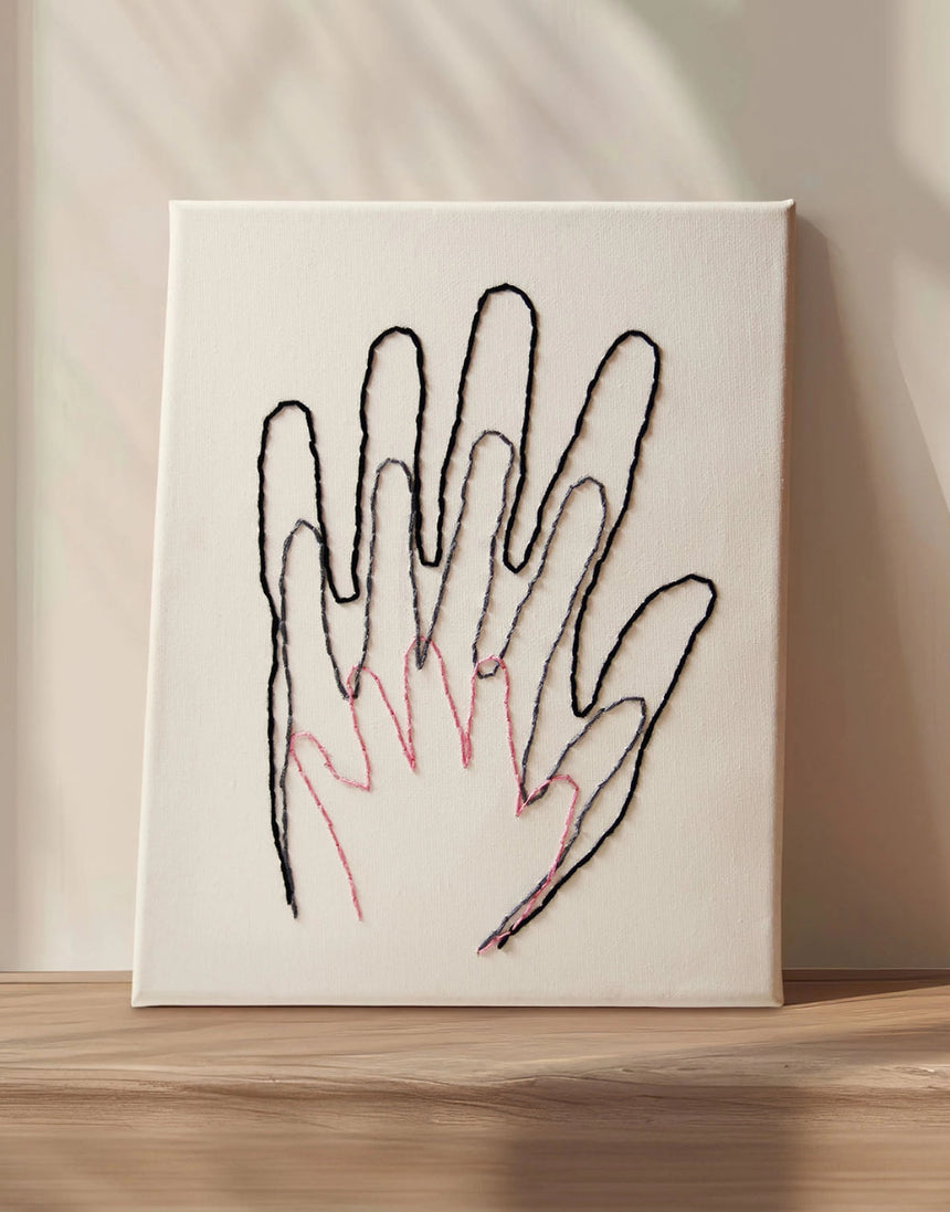 Our Hands Stitch Canvas Wall Art, Pikkii