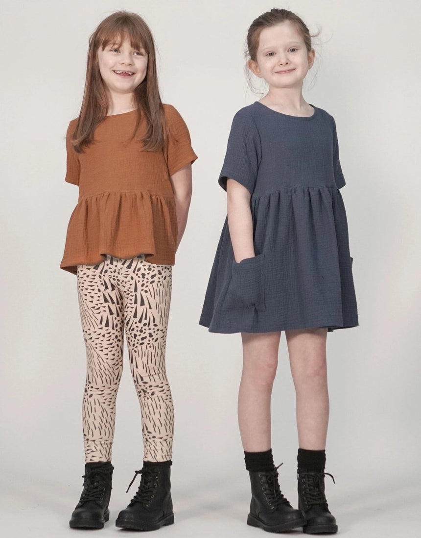 Indi Tunic & Dress Sewing Pattern (1 - 11y), Pattern Paper Scissors