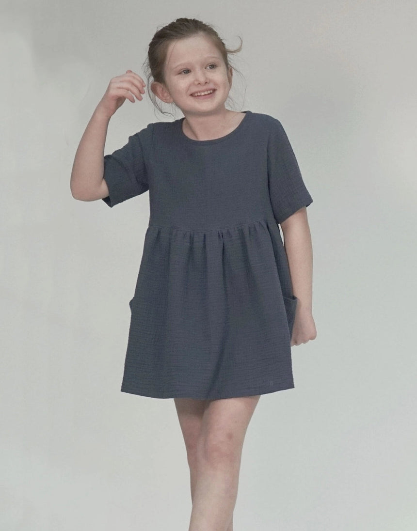 Indi Tunic & Dress Sewing Pattern (1 - 11y), Pattern Paper Scissors