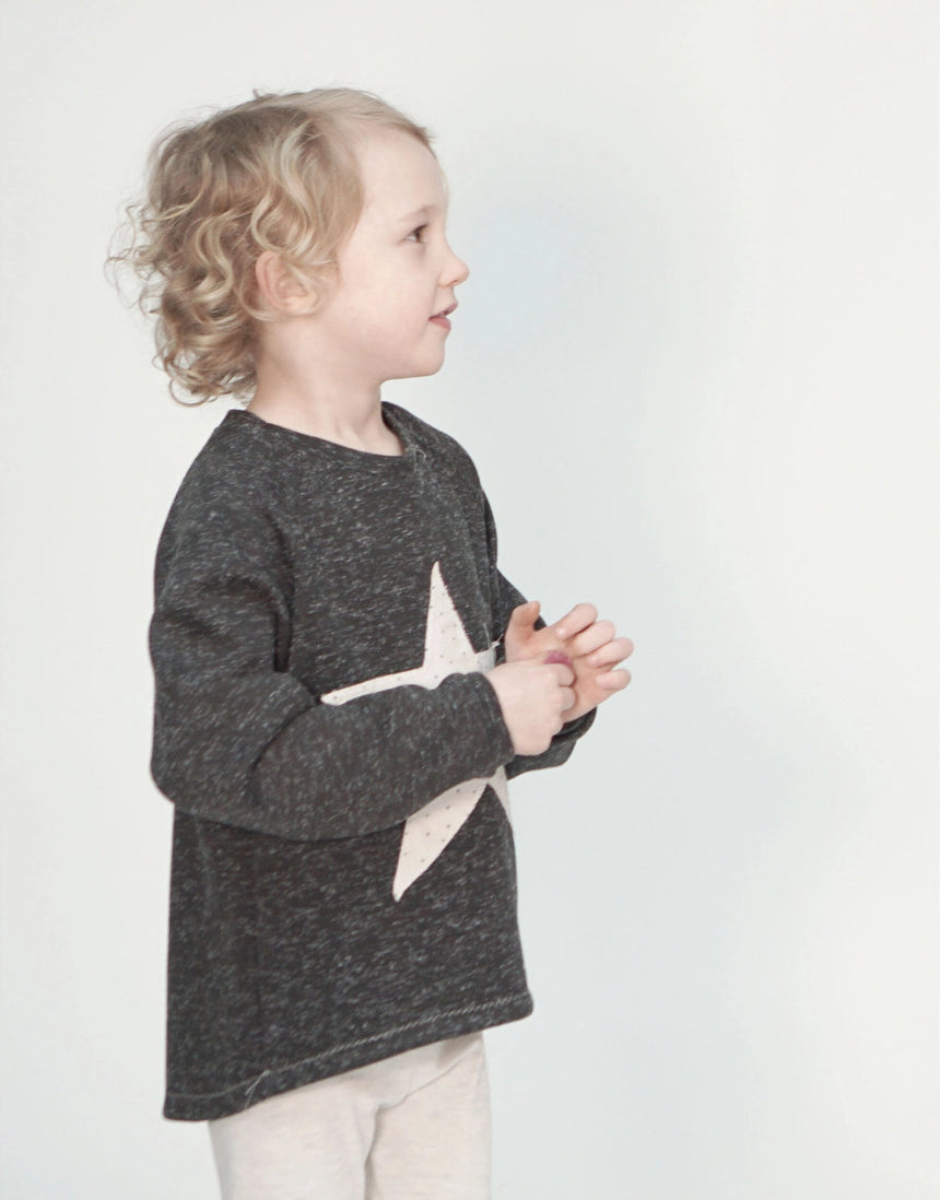 Aspen Kids Sweatshirt Sewing Pattern (0 - 11y), Pattern Paper Scissors