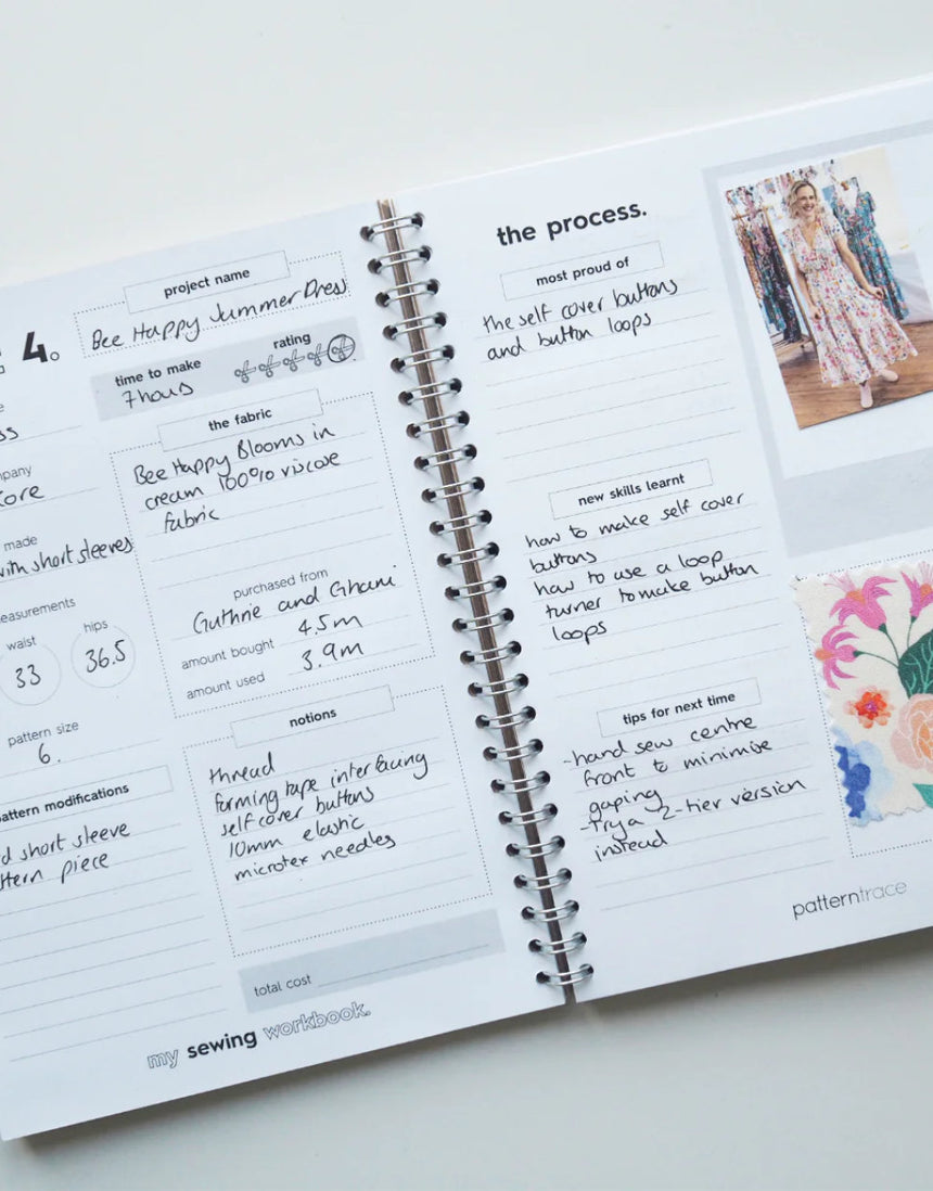 My Sewing Workbook – Made by Dressmakers, for Dressmakers! Patterntrace