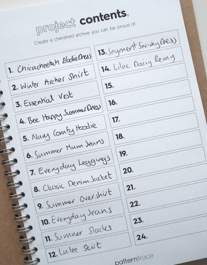 My Sewing Workbook – Made by Dressmakers, for Dressmakers! Patterntrace