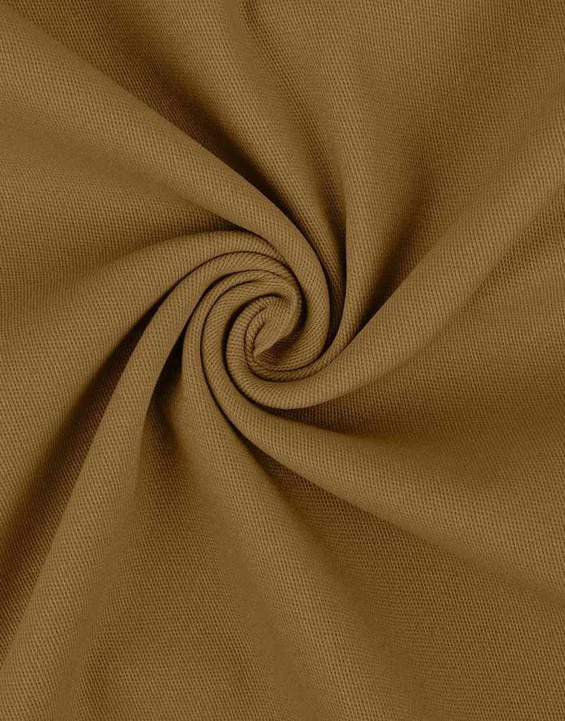 Remnant 2m - Tan Peach Cotton Twill Stretch Fabric