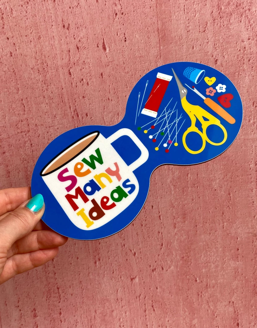 Sew Many Ideas Double Sewing Melamine Coaster, Poppekins