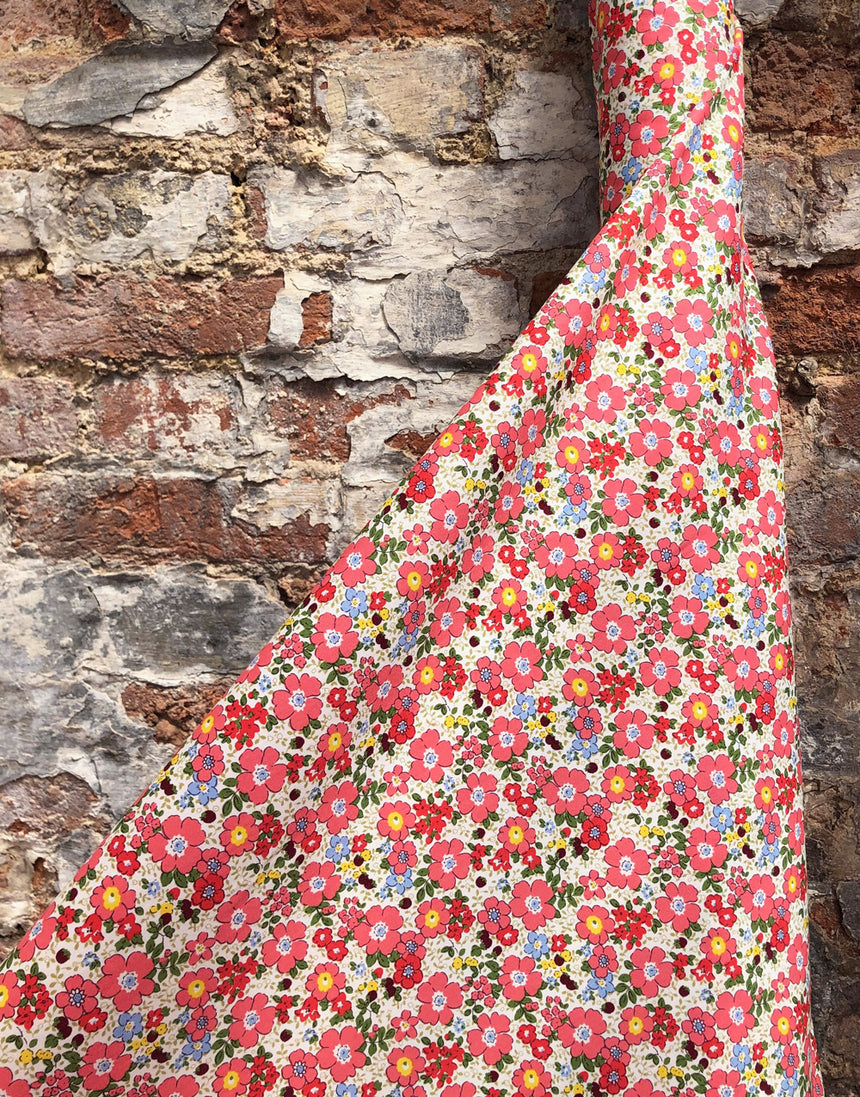 Coral Garden Printed Cotton Fabric