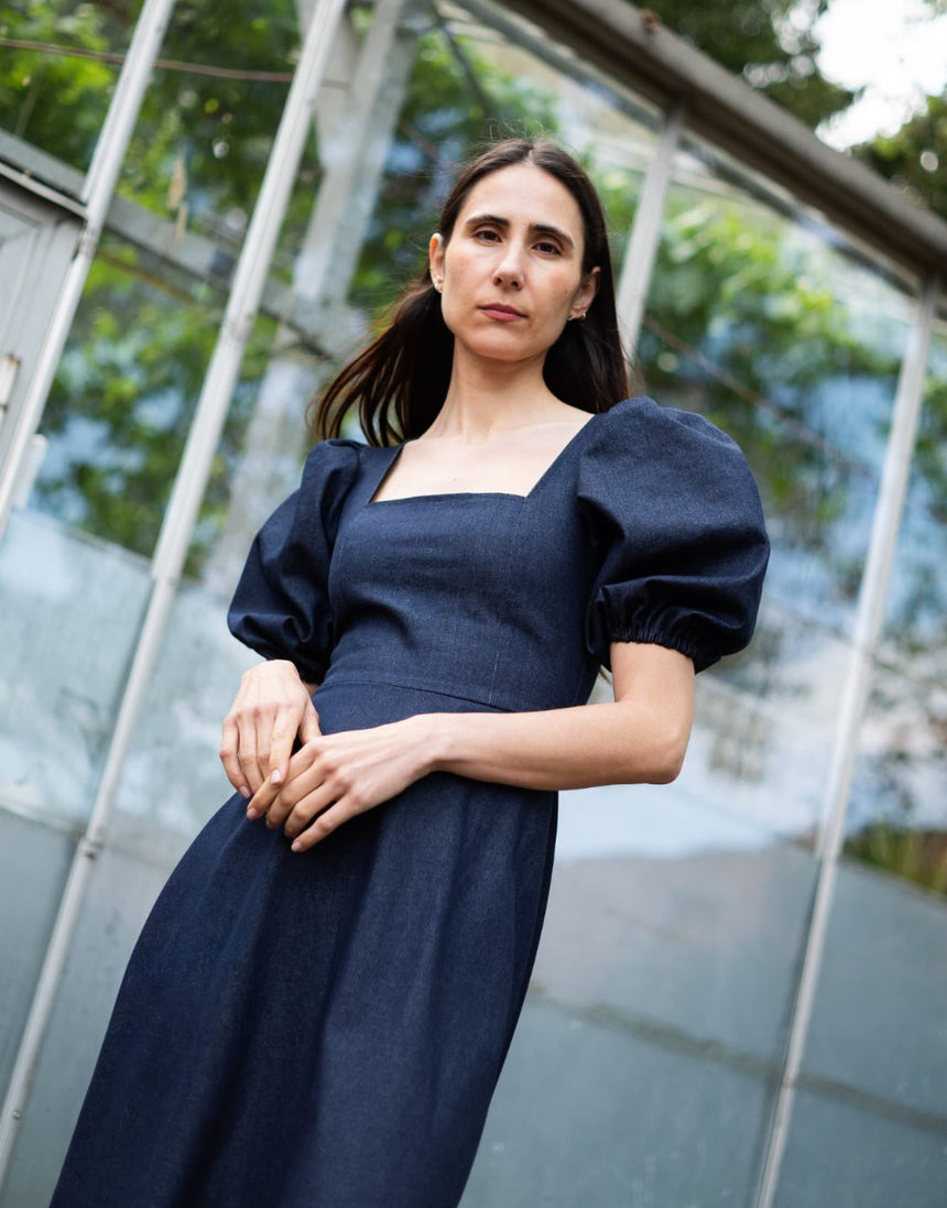 Square Dress & Puff Sleeve Sewing Pattern, Puff & Pencil