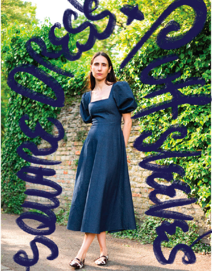 Square Dress & Puff Sleeve Sewing Pattern, Puff & Pencil