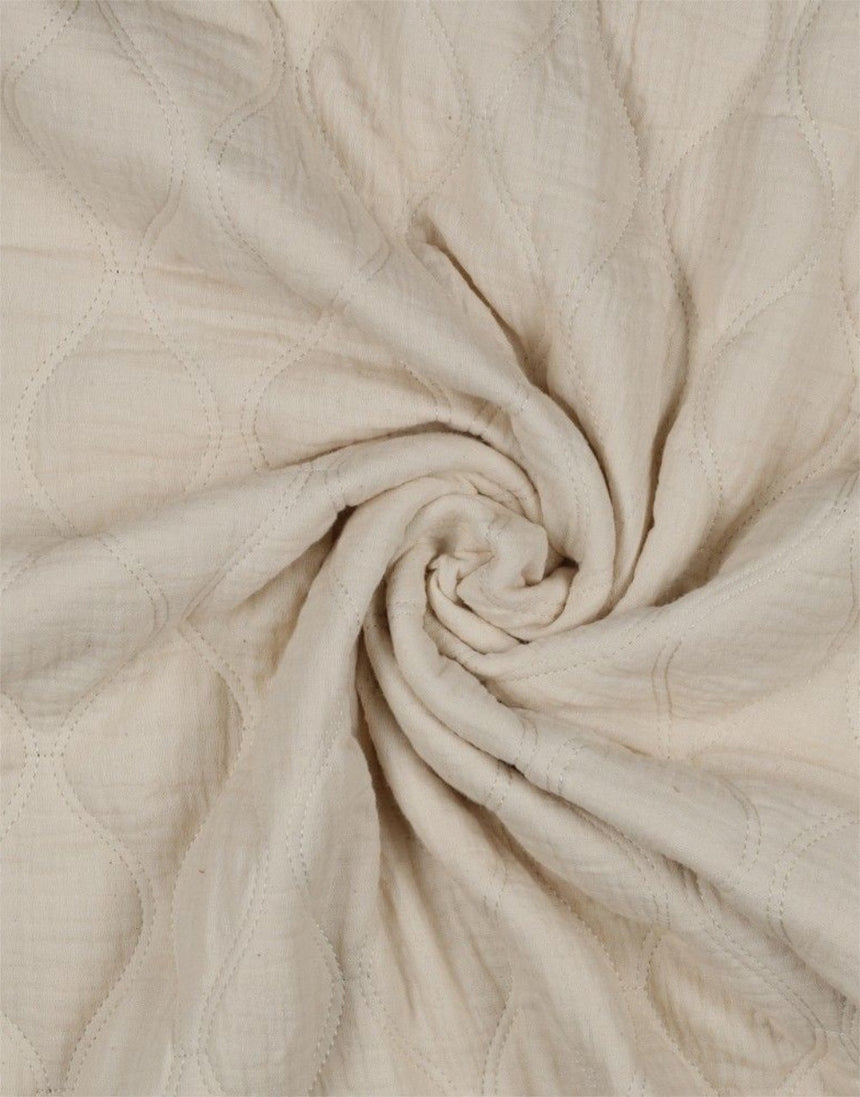 Natural Quilted Double Gauze Fabric