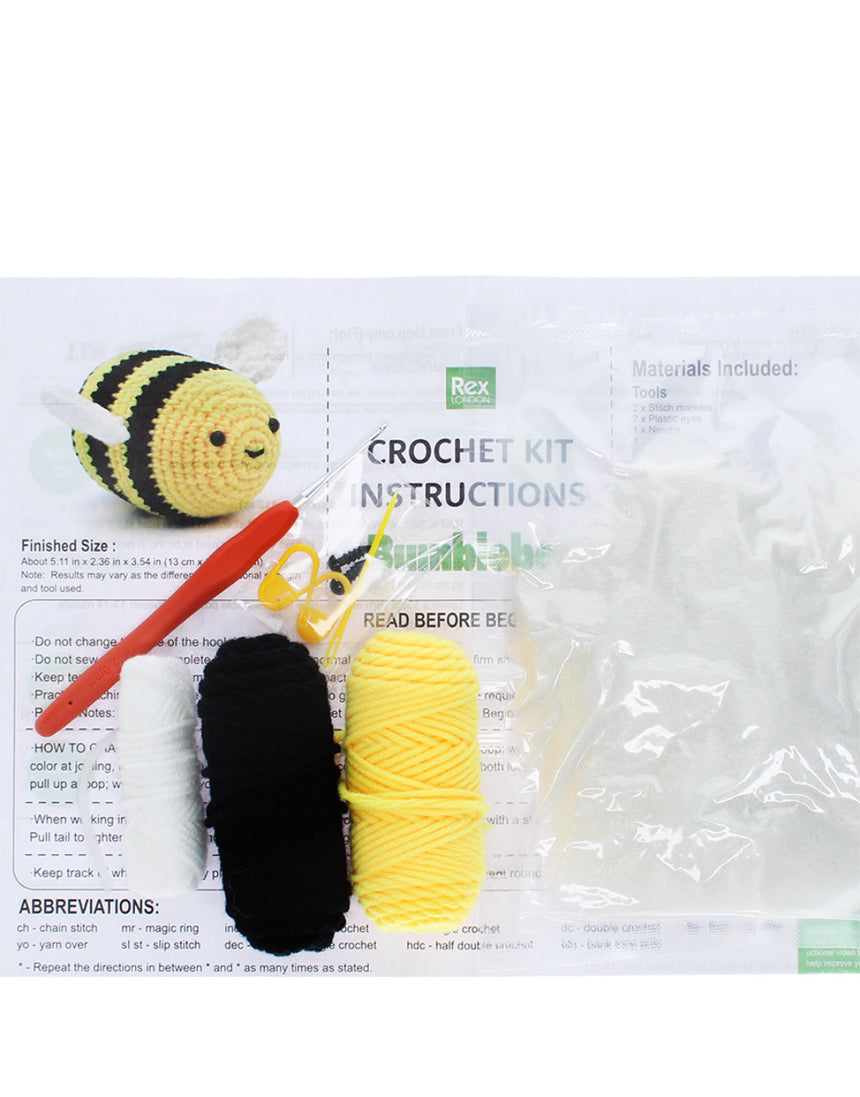 Bumblebee Intermediate Crochet Kit