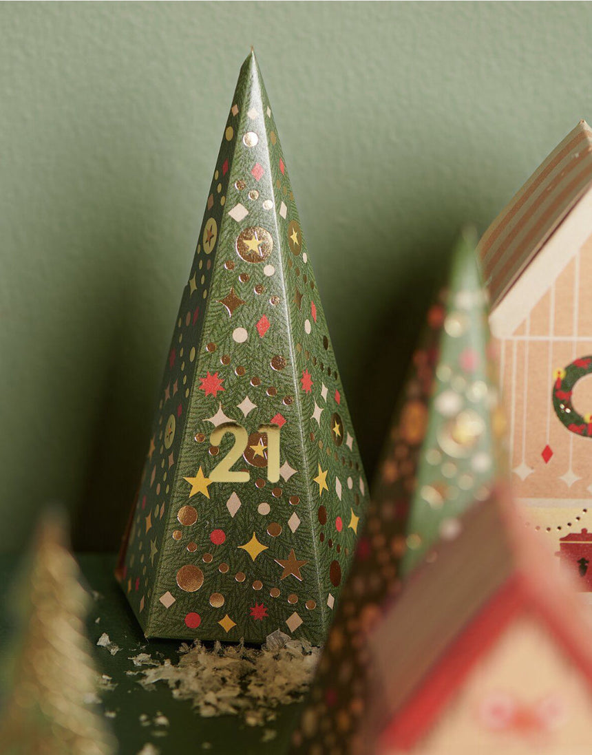 Nordic Advent Calendar Craft Kit, 24 Houses & Trees
