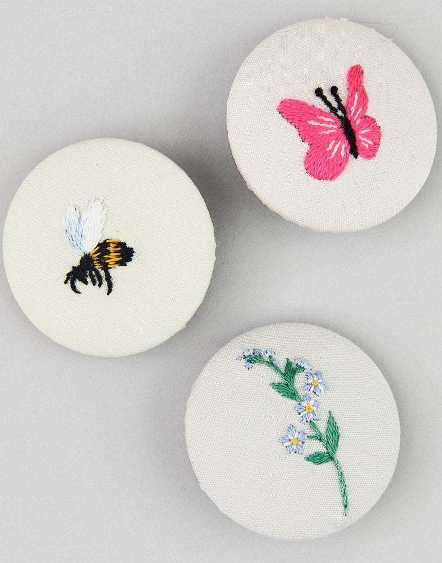 Butterflies Stick and Stitch Embroidery Kit, Rico Design