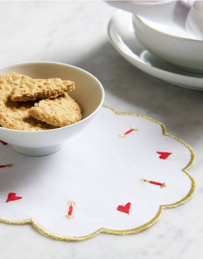 Christmas Angels with Candles Stick and Stitch Embroidery Kit, Rico Design