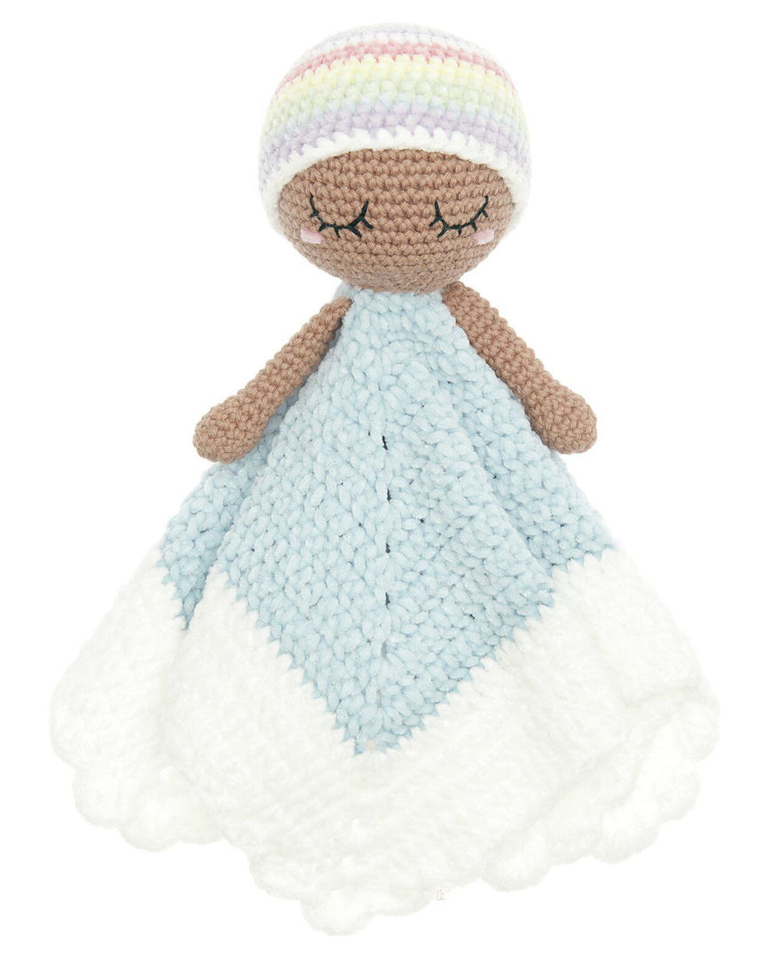 Pastel Rainbow Baby Blankie Ricorumi Crochet Kit