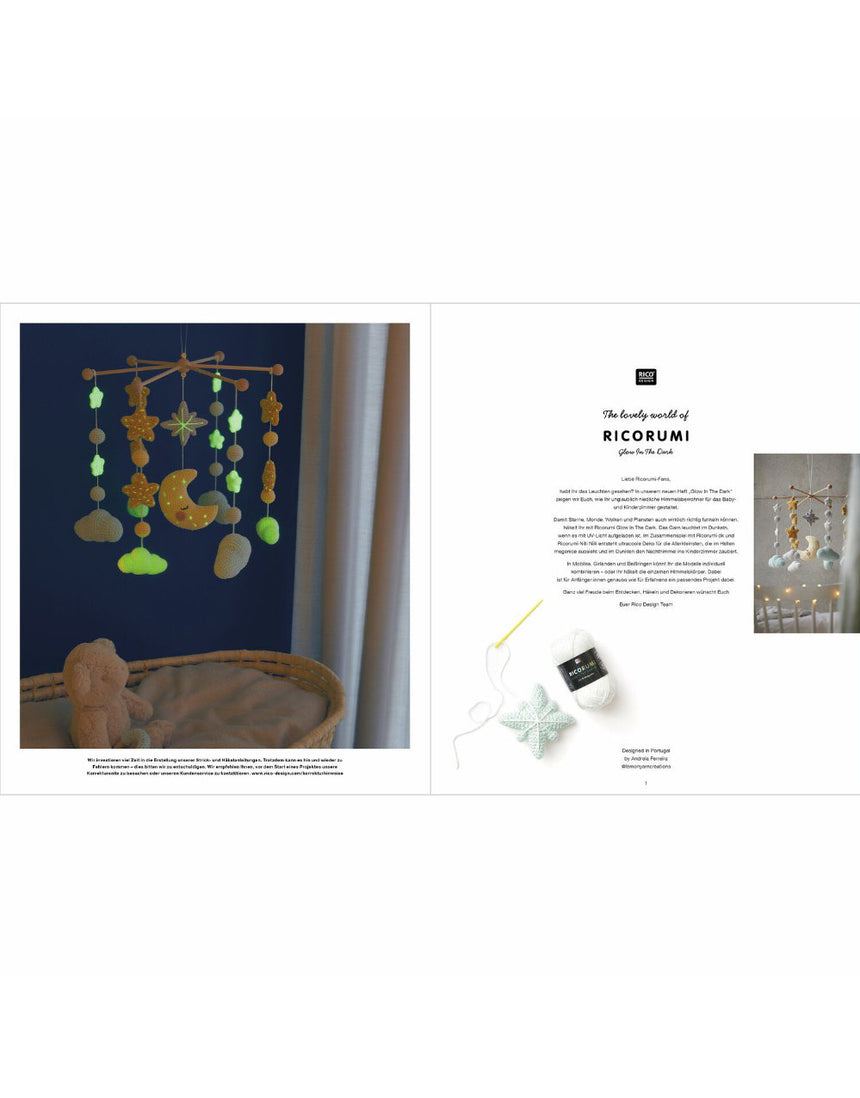 Glow in the Dark Ricorumi Pattern Book, Rico Design