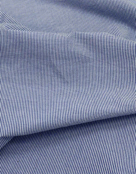 Not Specified Seersucker Blue / Stripes Dark Blue Striped Cotton Seersucker Fabric 15577