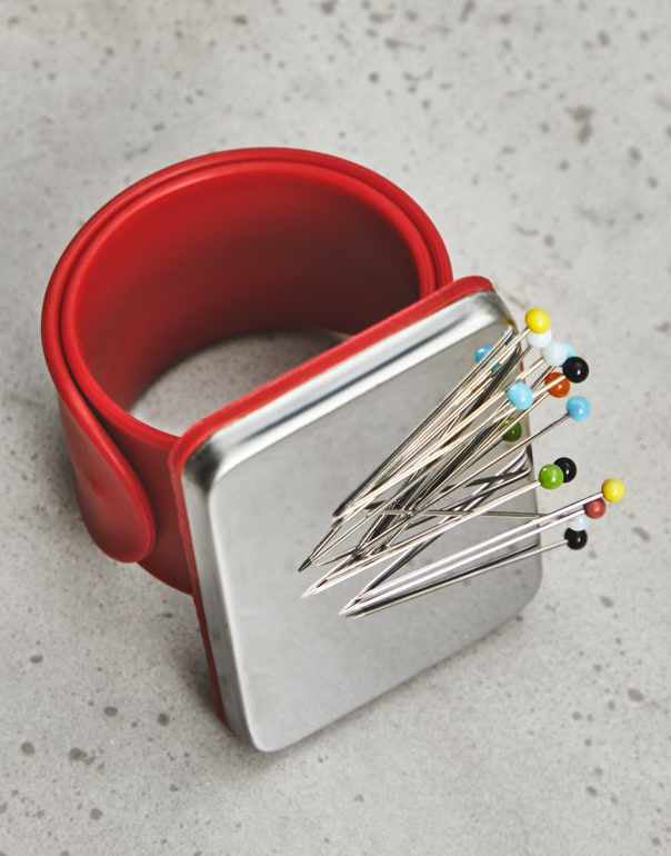 Red Magnetic Bracelet Pin Holder, Sewply